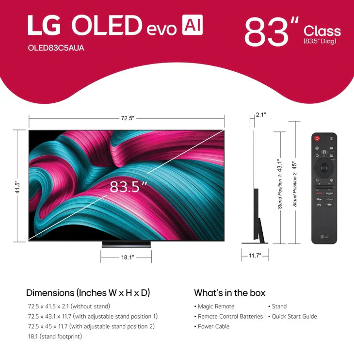 LG OLED evo AI C5 4K Smart TV